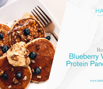 Blueberry Vegan Protein Pancakes