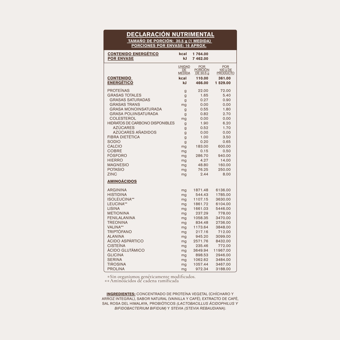NEW FLAVOR Protein Probiotic Macchiato - 488g